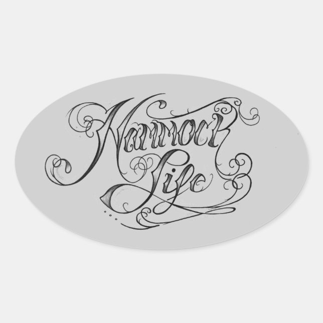 Autocollant Hammock Life Oval (Devant)