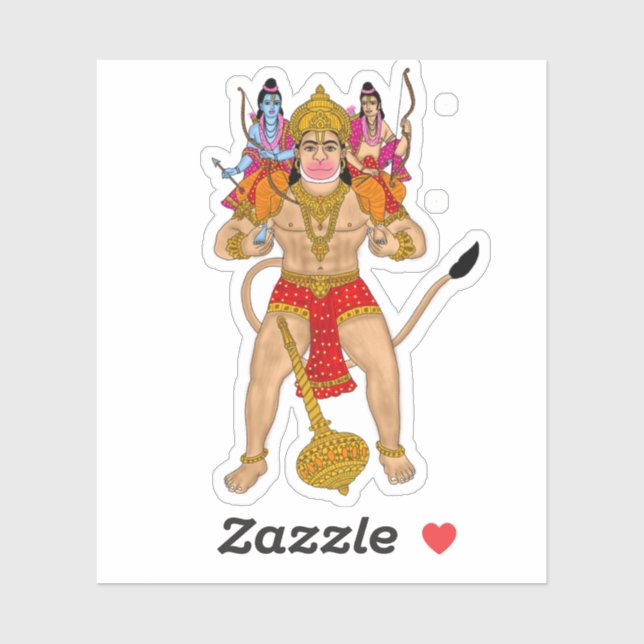 Autocollant Hanuman (Feuille)