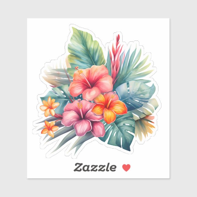 Autocollant hawaïen (Feuille)