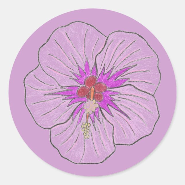 Autocollant Hawaiian Flower (Devant)