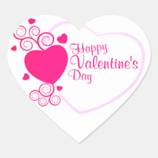 Autocollant Heureuse Sainte-Valentin