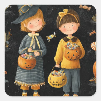 Autocollant heureux fête d'Halloween