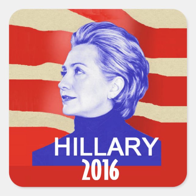 Autocollant Hillary 2016 (Devant)