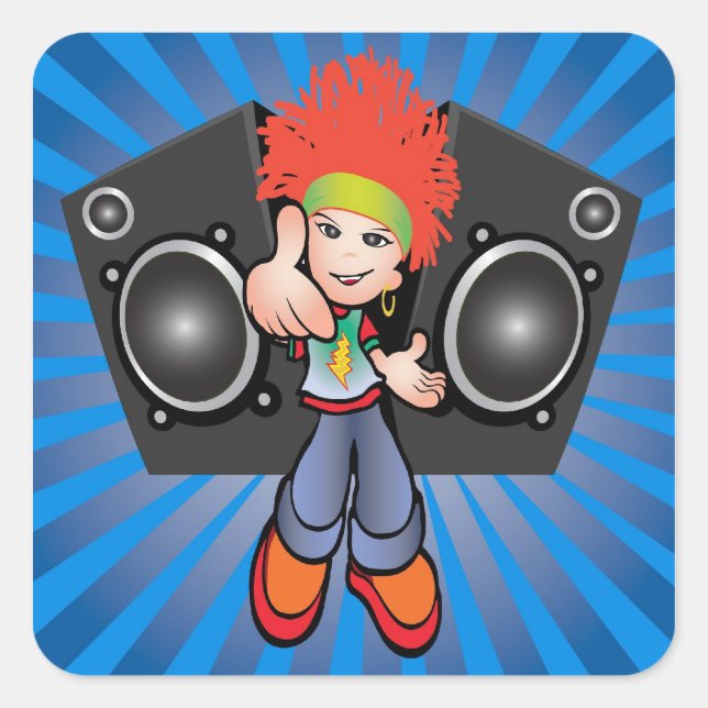 autocollant hip hop (Devant)