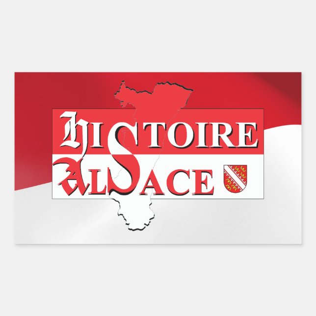 Autocollant Histoire Alsace - Elsàss Gschicht (Devant)