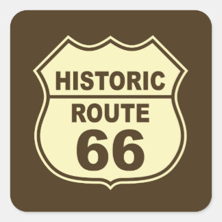 Autocollant historique Route 66