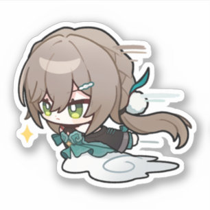 Autocollant Honkai Star Rail Chibi Qingque