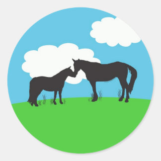Autocollant Horse Kisses
