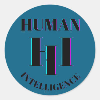 Autocollant Human Intelligence