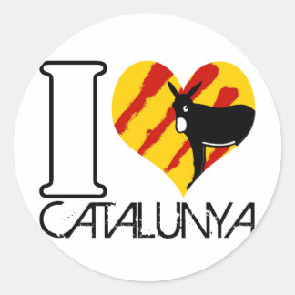 autocollant I love Catalunya
