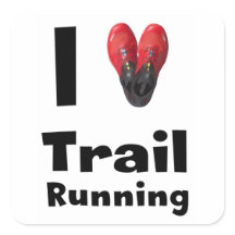 Autocollant « I love Trail Running "