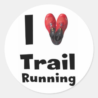 Autocollant « I love Trail Running "