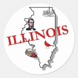Autocollant Illinois