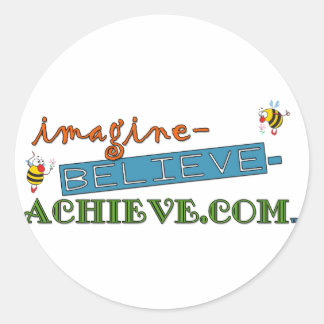 autocollant imagine-believe-achieve.com