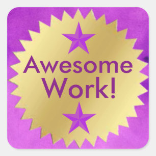 Autocollant impressionnant de récompense du