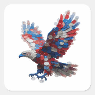 Autocollant imprimé EAGLE argenté Sharp