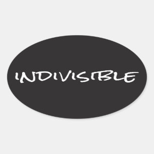 Autocollant indivisible (ovale)