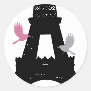 Autocollant Inséparables noirs