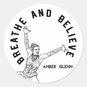 Autocollant inspiré d'Amber Glenn