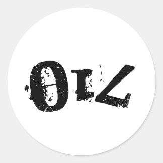 autocollant inversé