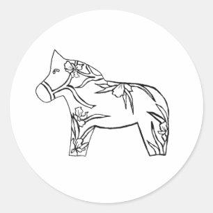 Autocollant Iris Horse