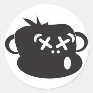 Autocollant ivre de singe