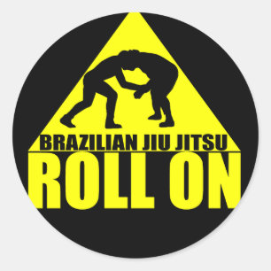 Autocollant Jiu JItsu "Roll On"