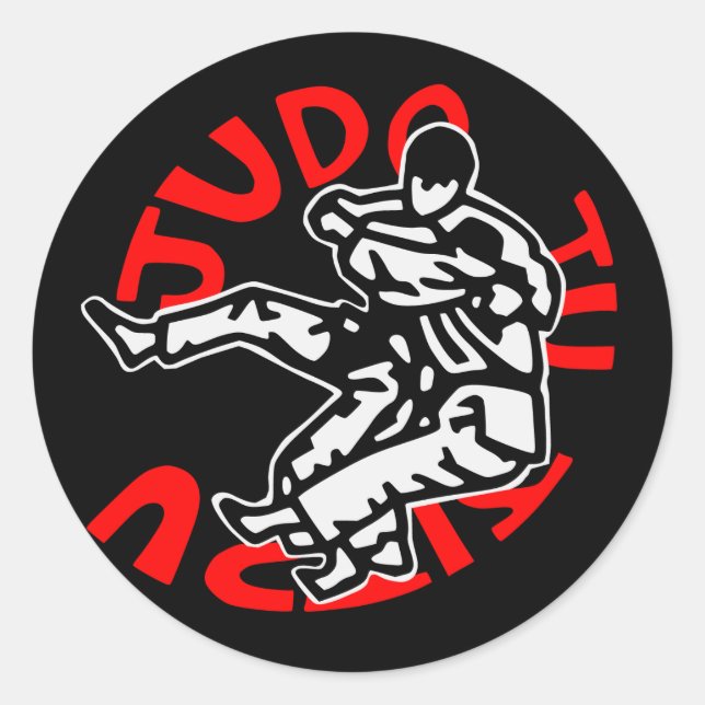 autocollant judo ji jitsu (Devant)