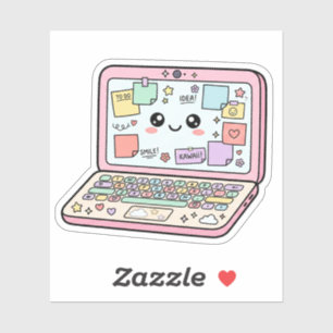 Autocollant Kawaii Pastel Vibes d'étude pour ordin