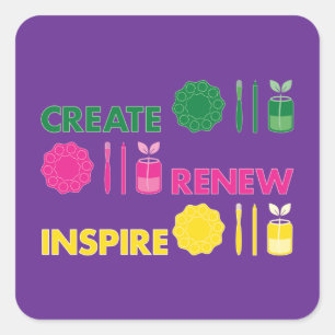 Autocollant Knolling Printemps Artistique