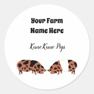 Autocollant KuneKune personnalisé