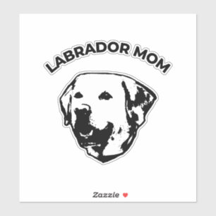 Autocollant Labrador Mom