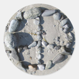 Autocollant lapidé de paix