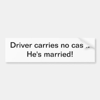 Autocollant - le conducteur ne porte aucun argent