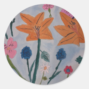 Autocollant Lily orange