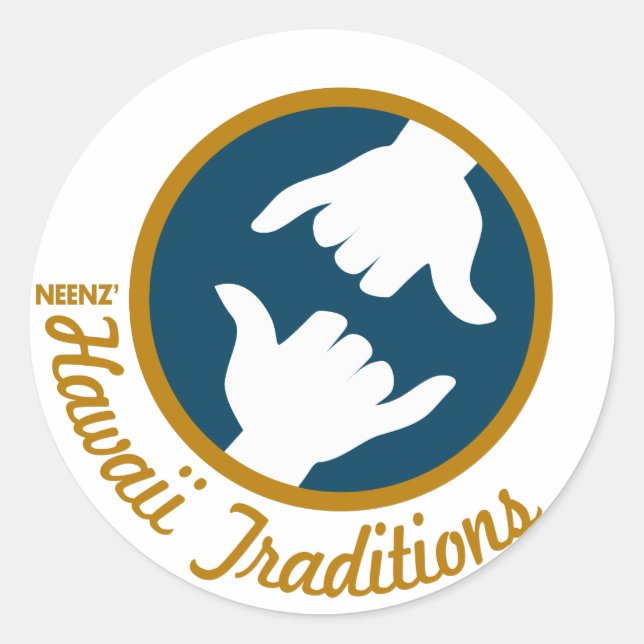 Autocollant Logo Traditions Hawaii (Devant)