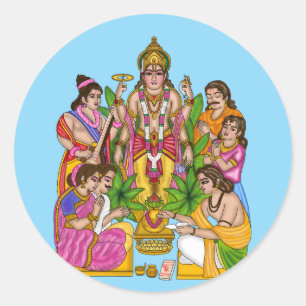 Autocollant Lord Vishnu Satyanarayan