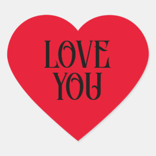 Autocollant Love You