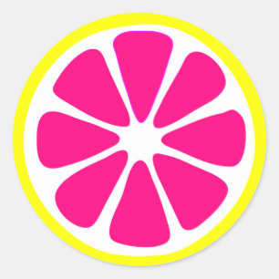 Autocollant lumineux de tranche de citron