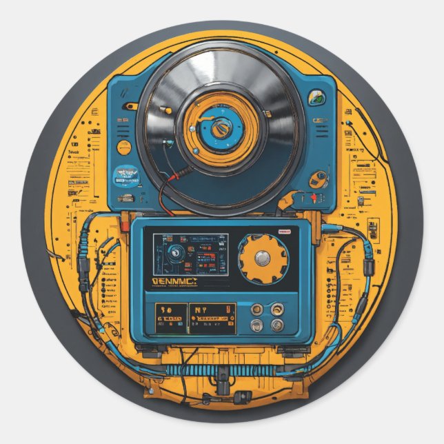 Autocollant magnétique électrique (Devant)