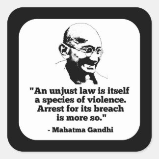 Autocollant Mahatma Gandhi
