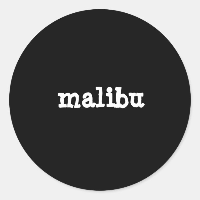 autocollant malibu (Devant)