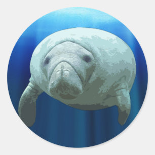 Autocollant Manatee