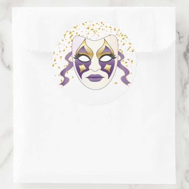 Autocollant Mardi Gras (Sac)