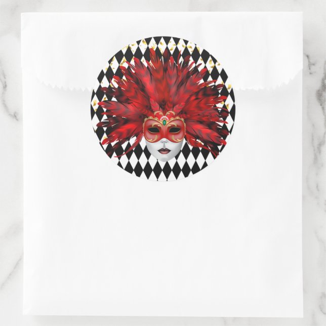 Autocollant Mardi Gras (Sac)