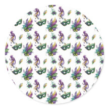 Autocollant Mardi Gras