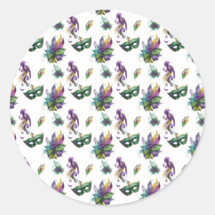 Autocollant Mardi Gras