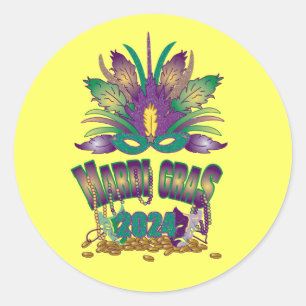 Autocollant Mardi Gras 2024