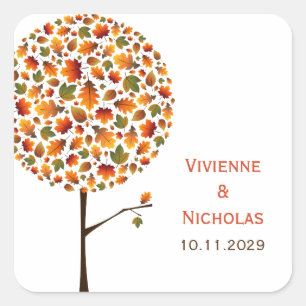 Autocollant Mariage de automne de Pop Tree moderne