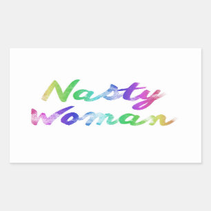 Autocollant méchant de femme